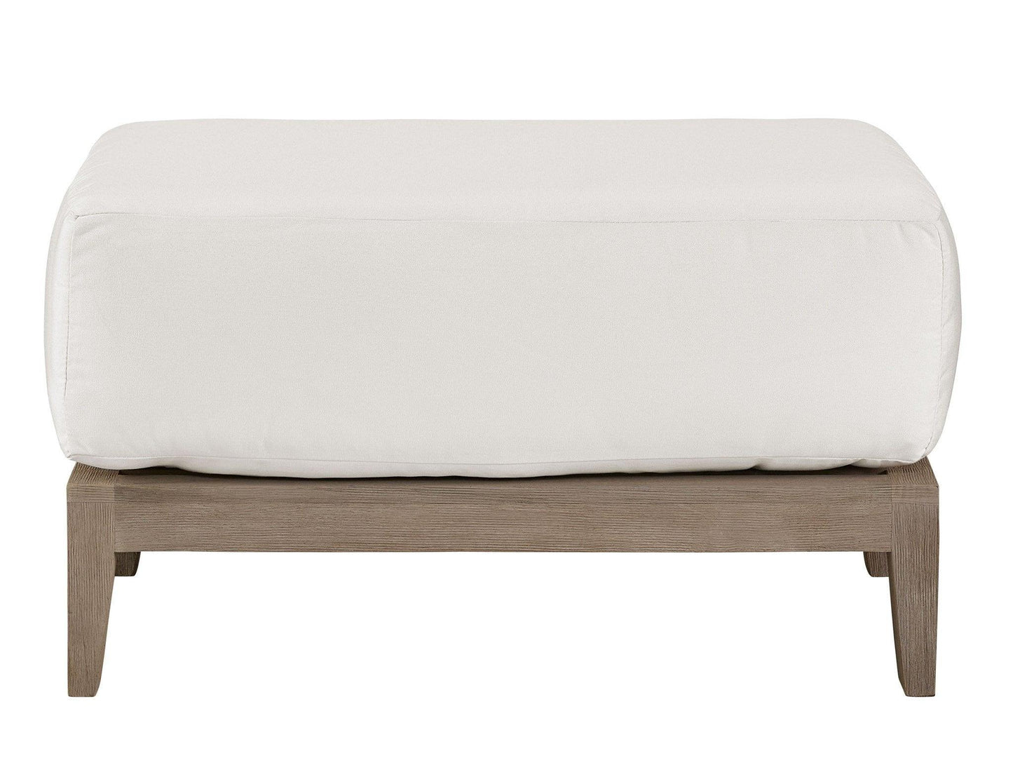Outdoor La Jolla Teak Ottoman