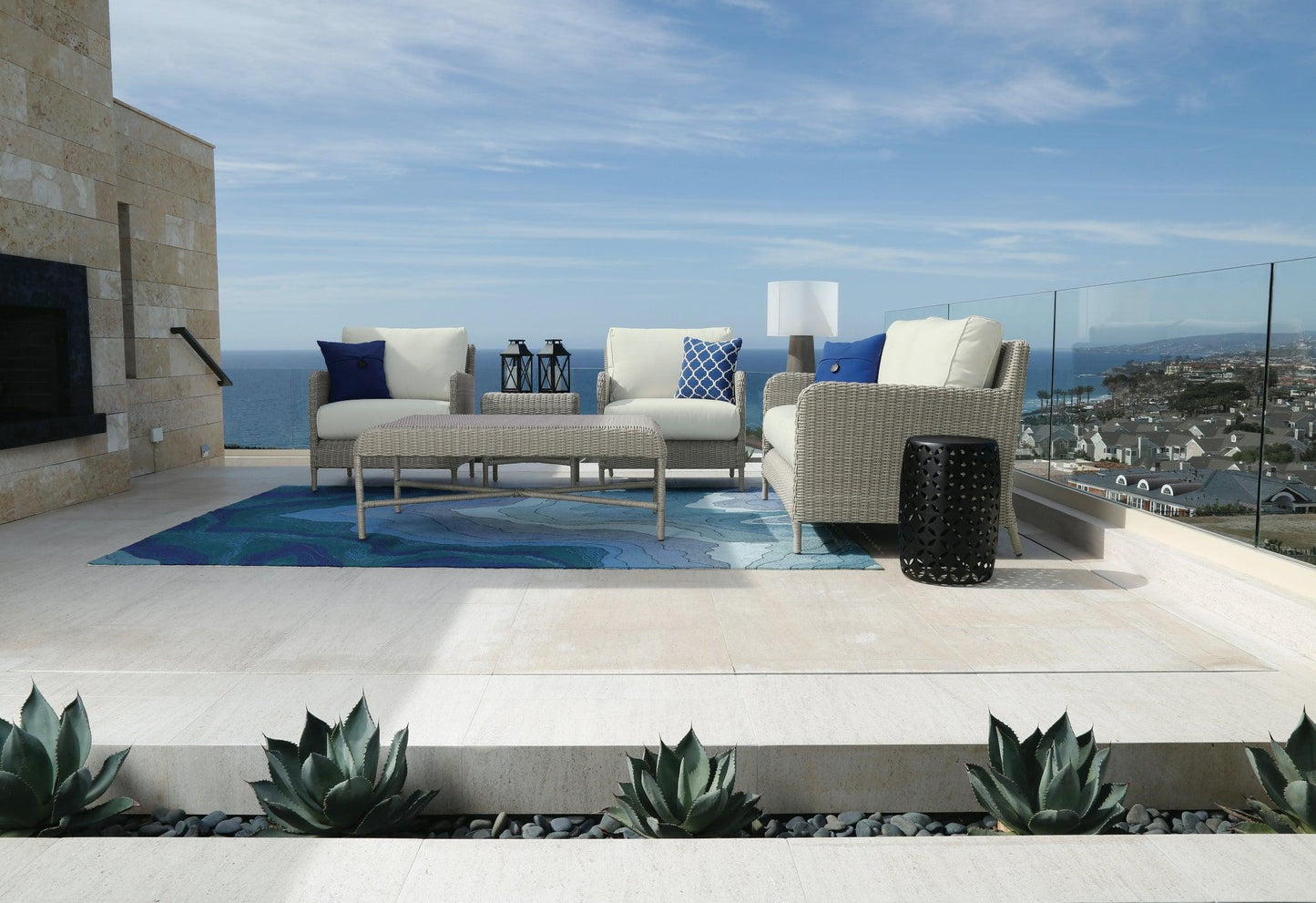 Manhattan Club Chair in Linen Canvas w/ Self Welt