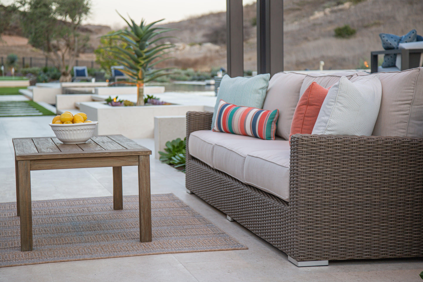 Coastal Teak Rectangular Coffee Table
