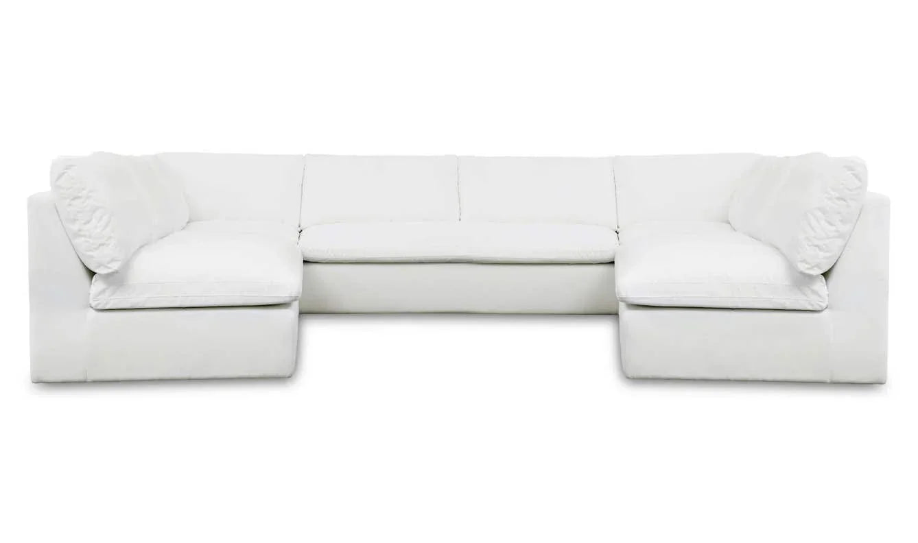 Miles Outdoor Modular 5 Piece White