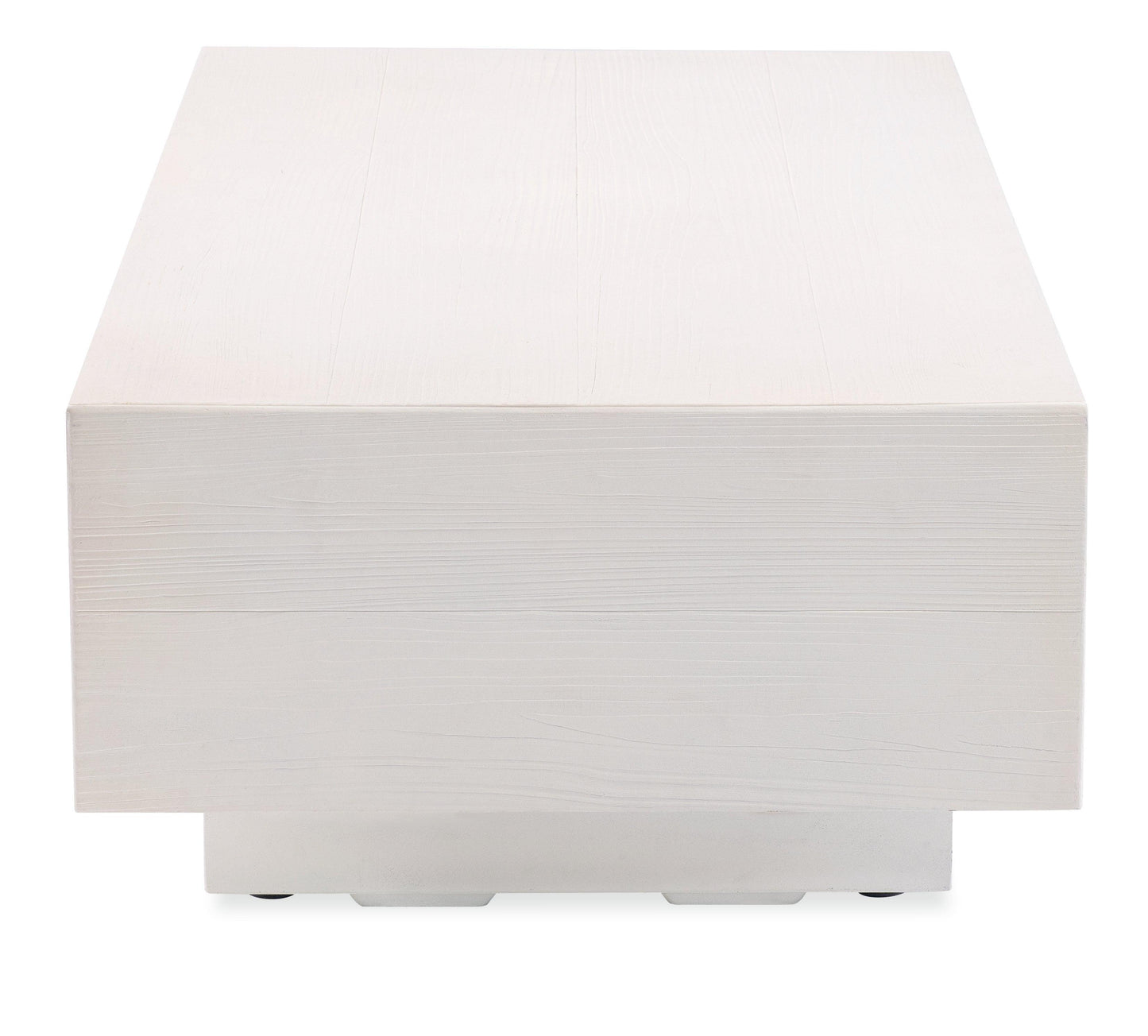 GRFC Faux Bois Coffee Table, Bone Finish