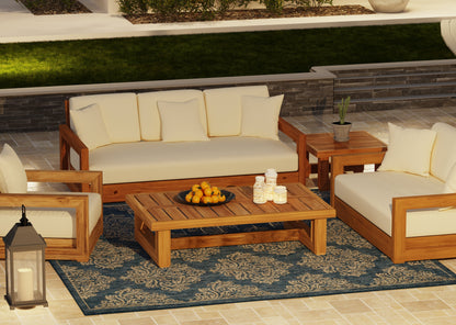 Montford Brazilian Teak End Table/ Natural Teak