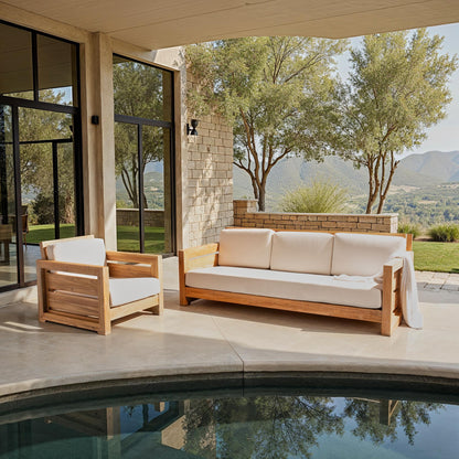 Molokai Brazilian Teak Patio Sofa