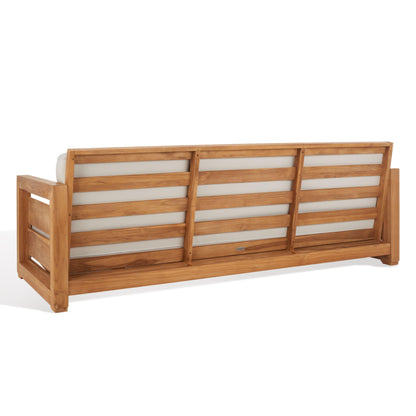 Guadeloupe Outdoor Brazilian Teak 3-Seat Sofa