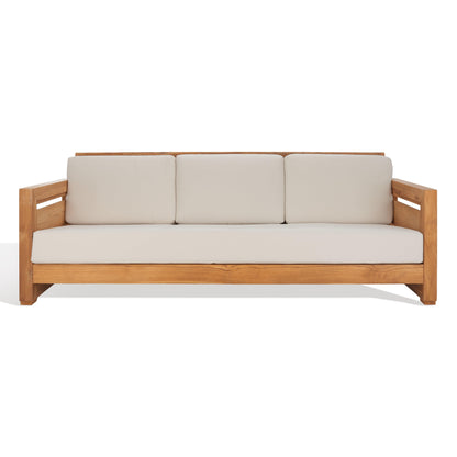 Guadeloupe Outdoor Brazilian Teak 3-Seat Sofa