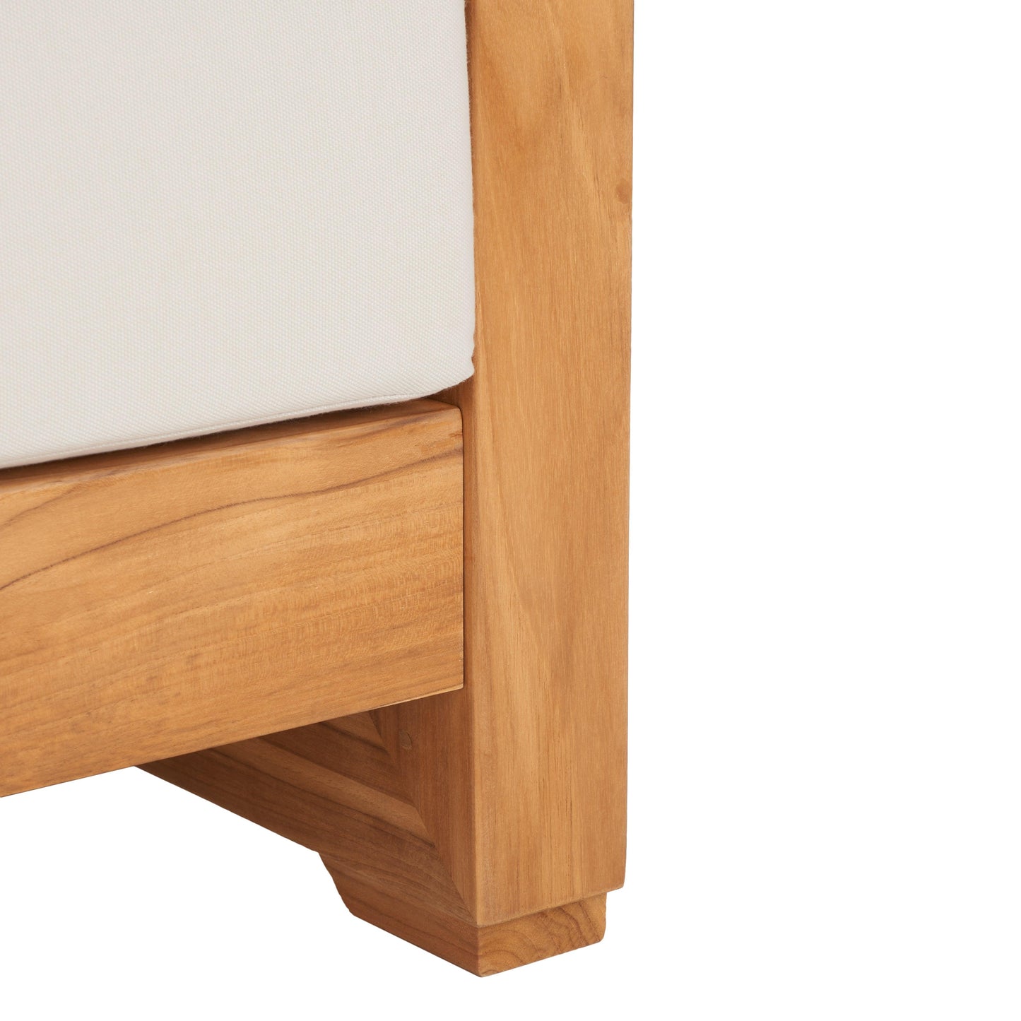 Guadeloupe Outdoor Brazilian Teak 3-Seat Sofa