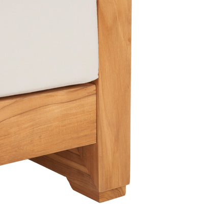 Guadeloupe Outdoor Brazilian Teak 3-Seat Sofa