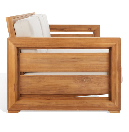 Guadeloupe Outdoor Brazilian Teak 3-Seat Sofa