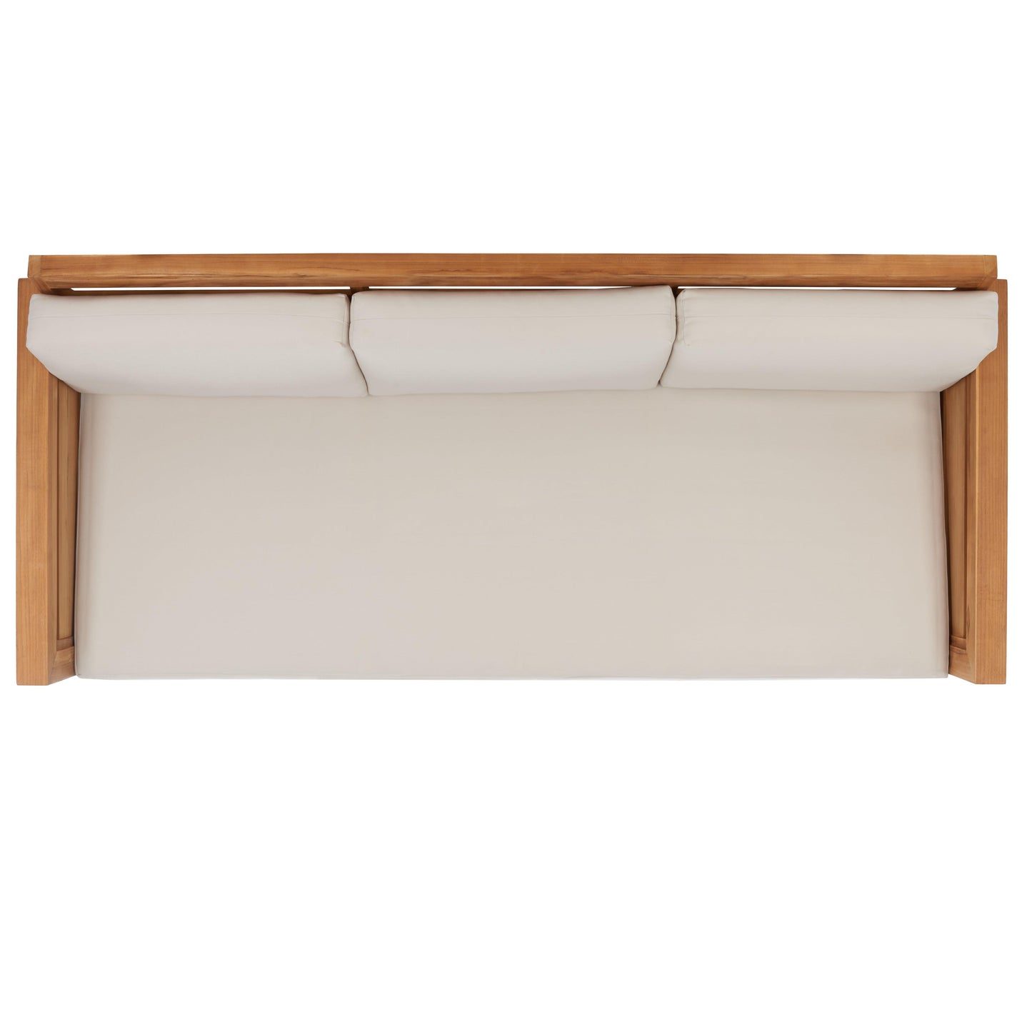 Guadeloupe Outdoor Brazilian Teak 3-Seat Sofa