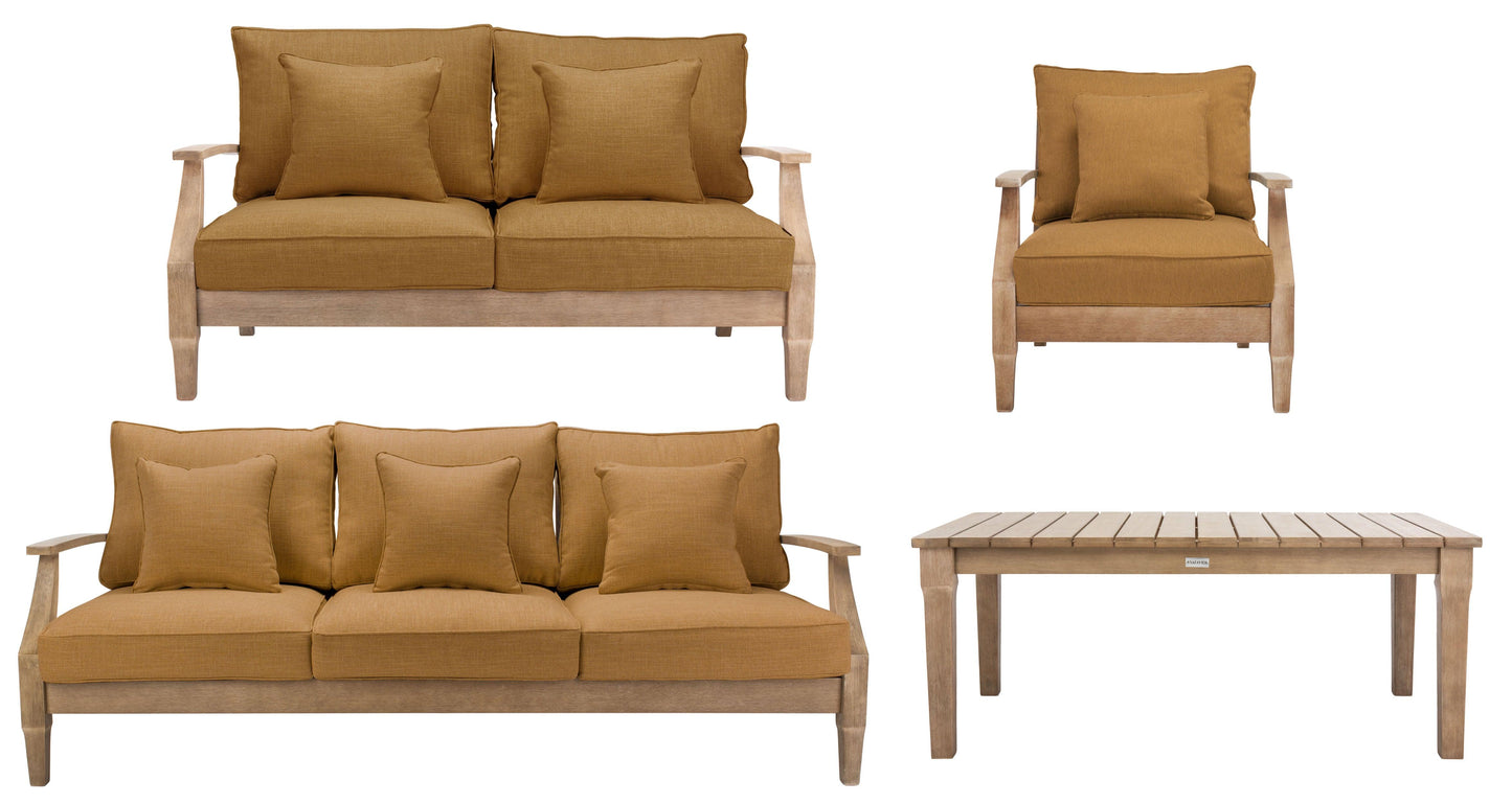 Martinique Wood Patio Sofa
