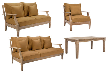 Martinique Wood Patio Sofa