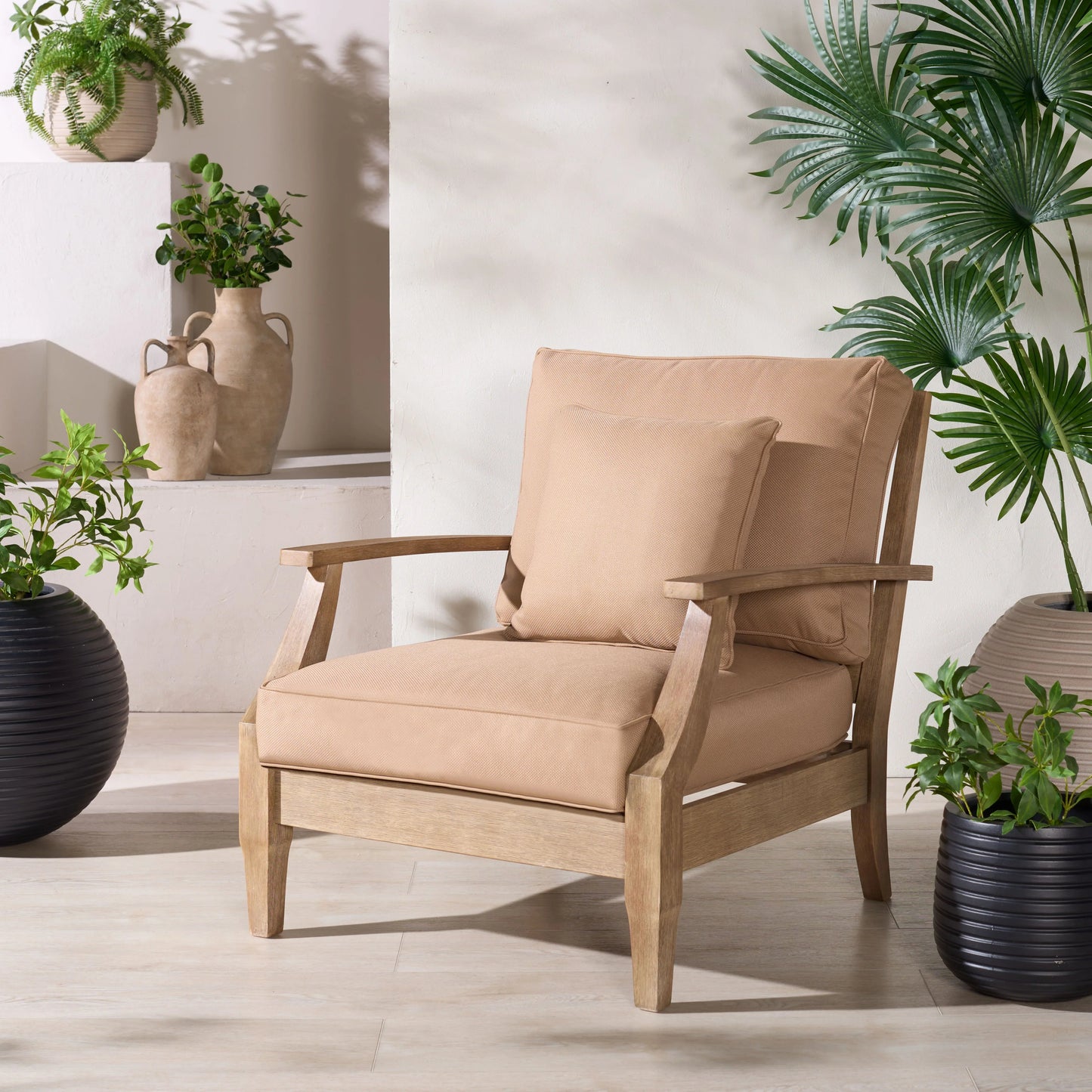 Martinique Wood Patio Armchair