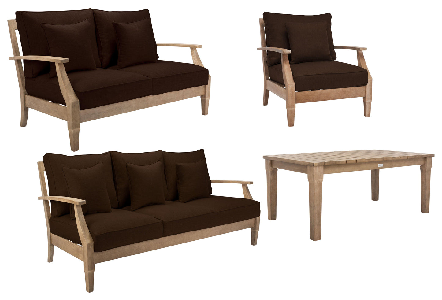 Martinique Wood Patio Armchair