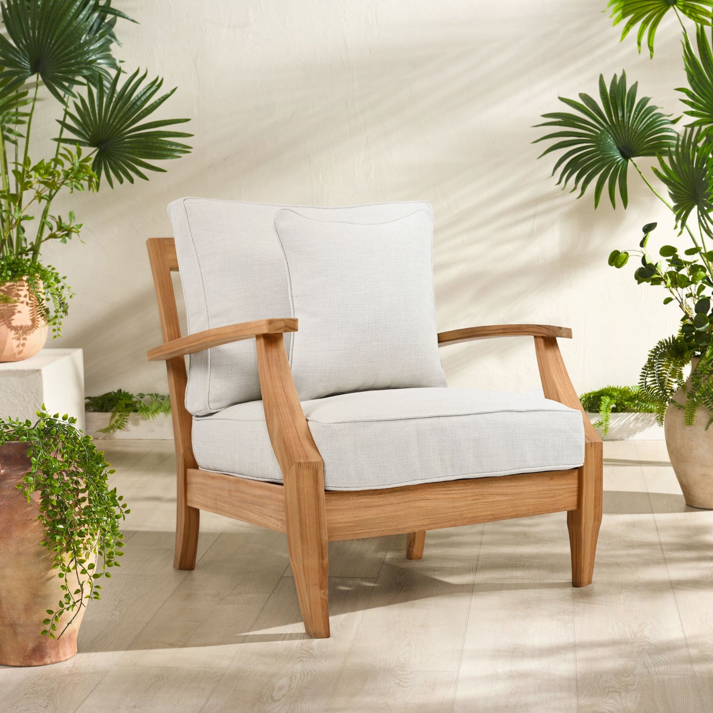 Martinique Teakwood Patio Armchair