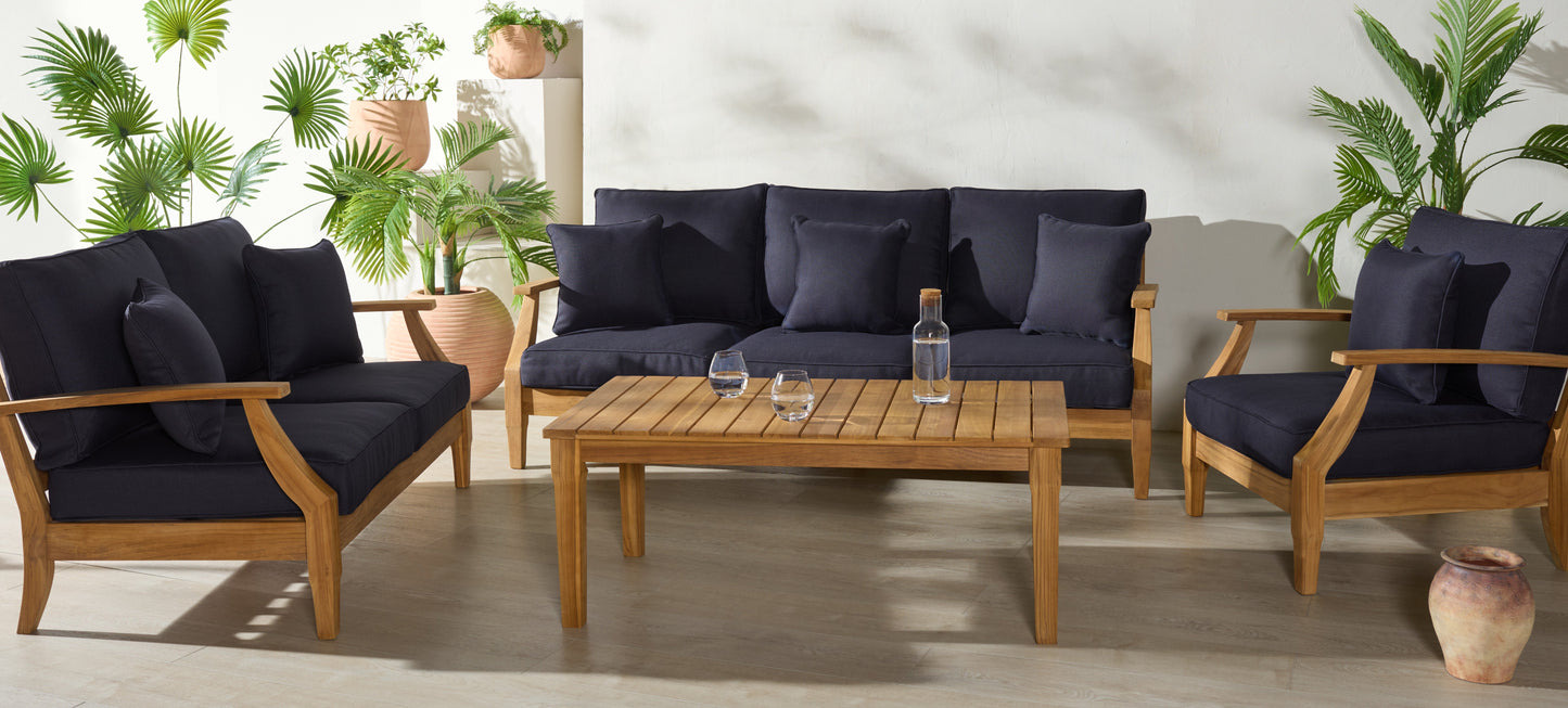 Martinique Teakwood Patio Loveseat