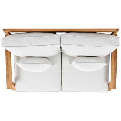 Martinique Teakwood Patio Loveseat