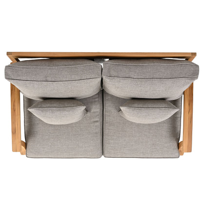 Martinique Teakwood Patio Loveseat