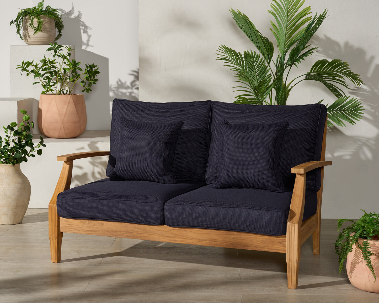 Martinique Teakwood Patio Loveseat