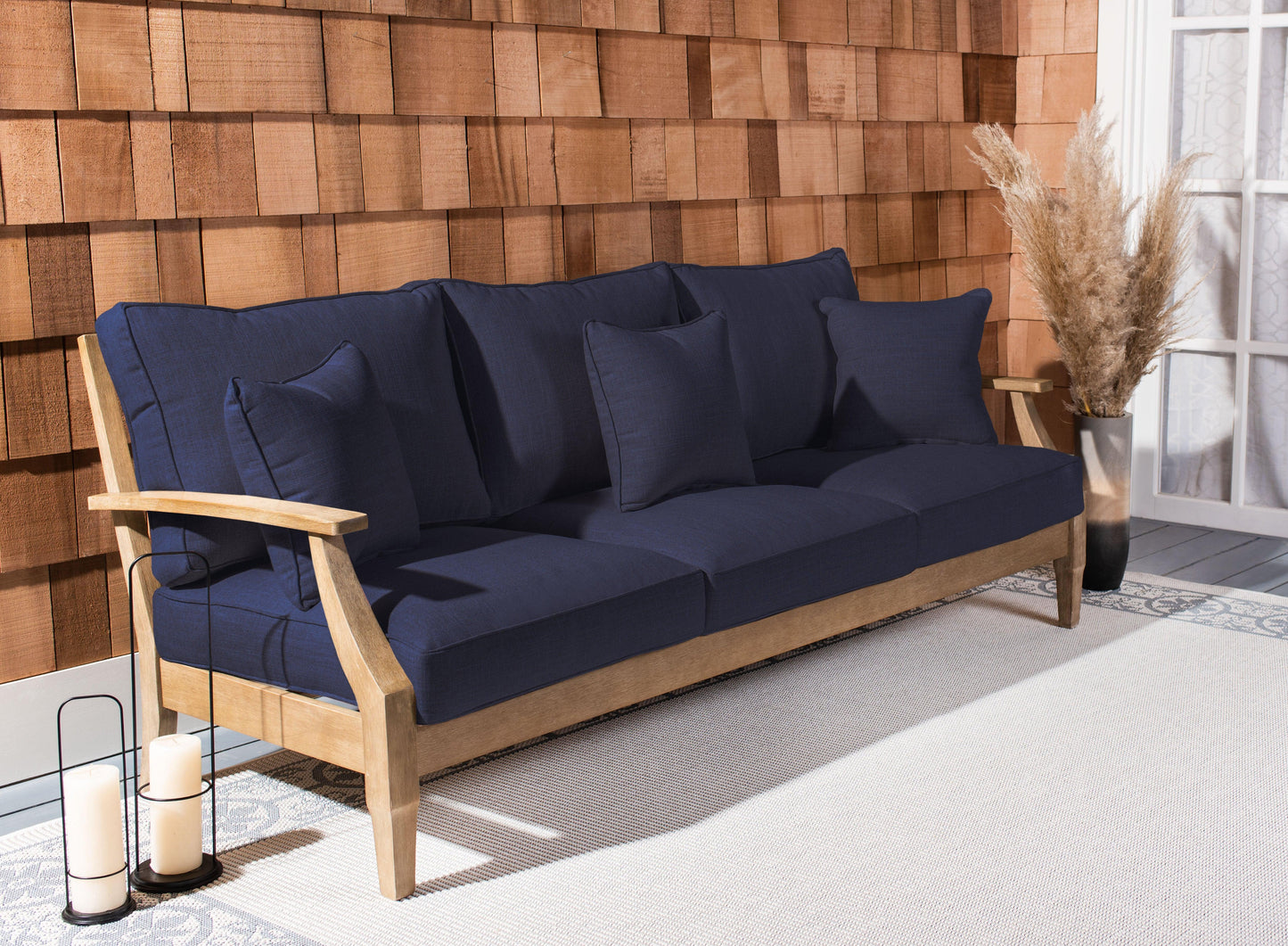 Martinique Wood Patio Sofa