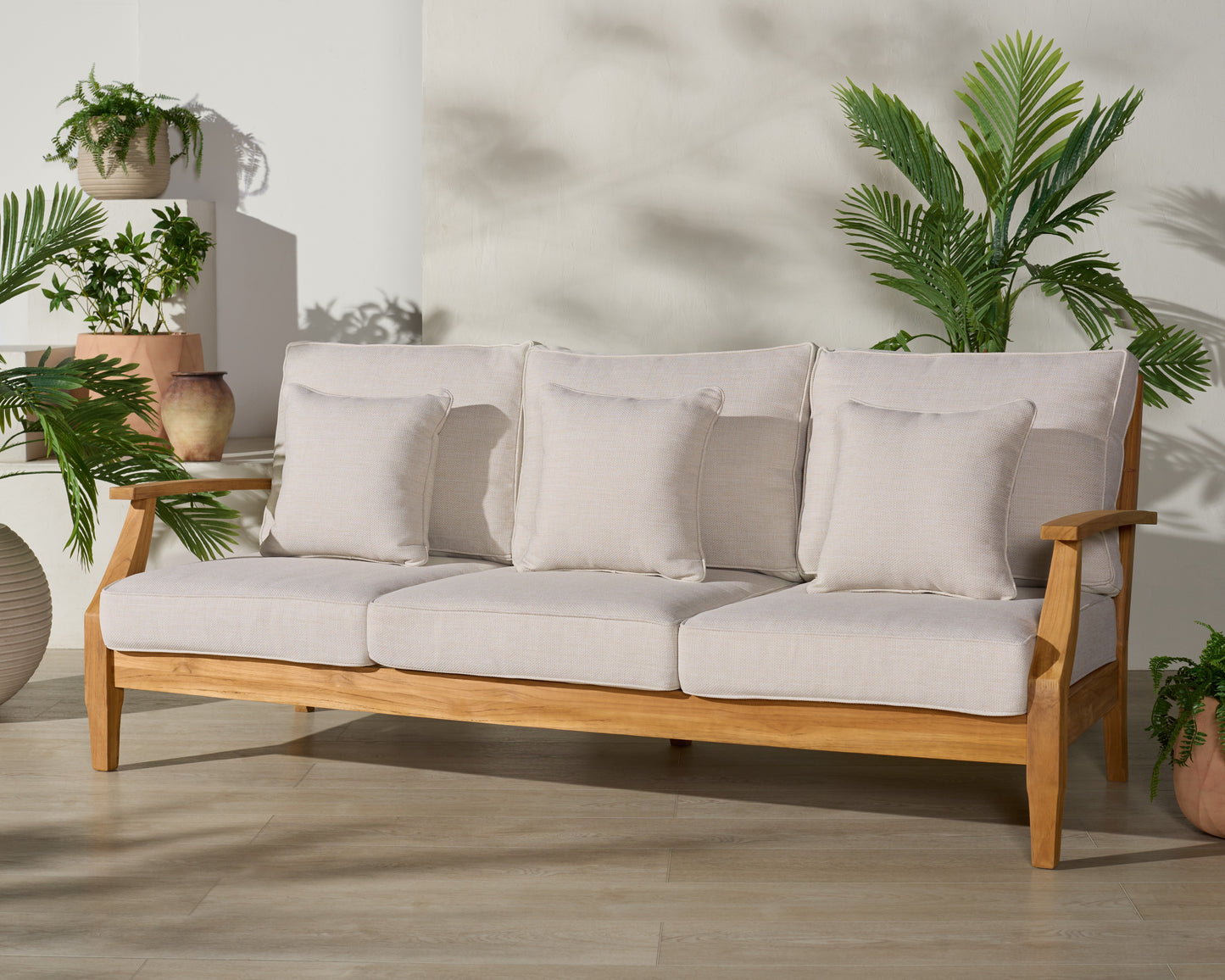 Martinique Teakwood Patio Sofa