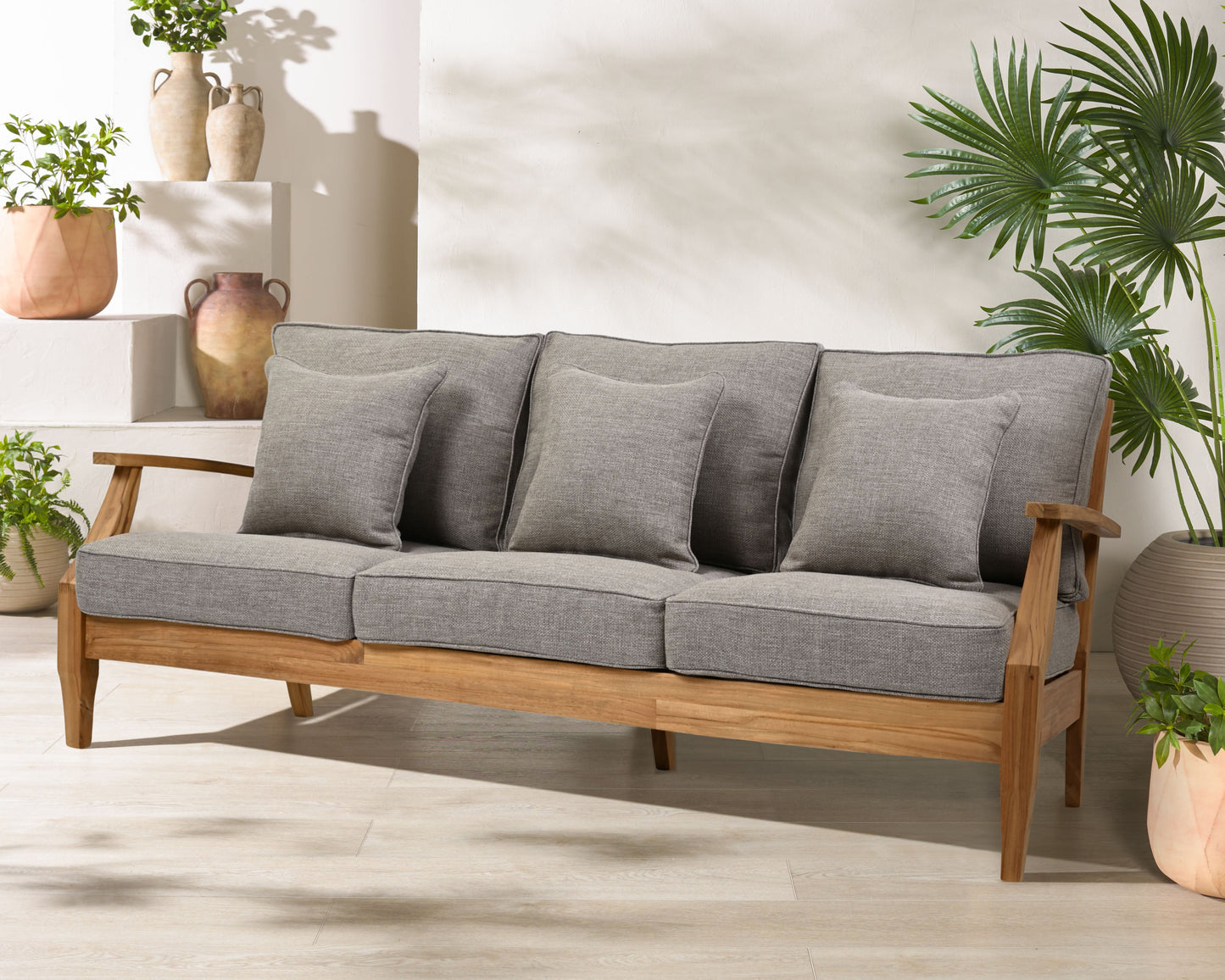 Martinique Teakwood Patio Sofa