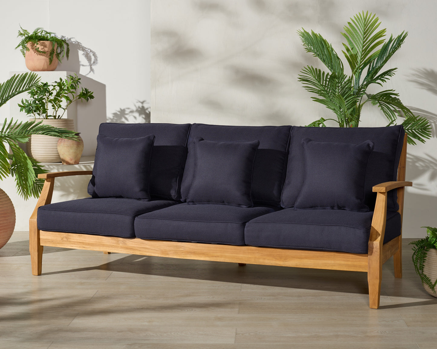 Martinique Teakwood Patio Sofa