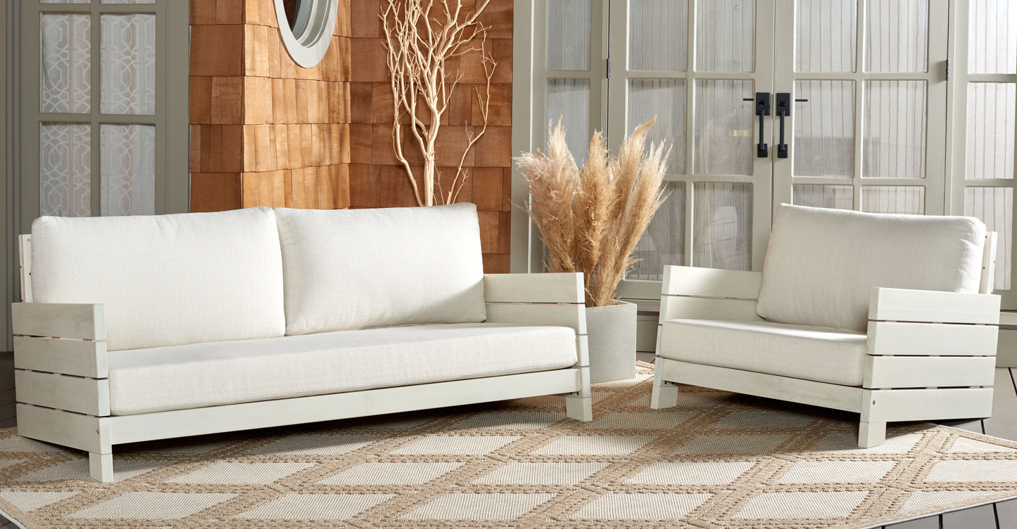 Chrissie Wood Patio Sofa