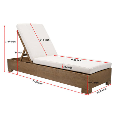 Blanquilla Eucalyptus Chaise Lounge