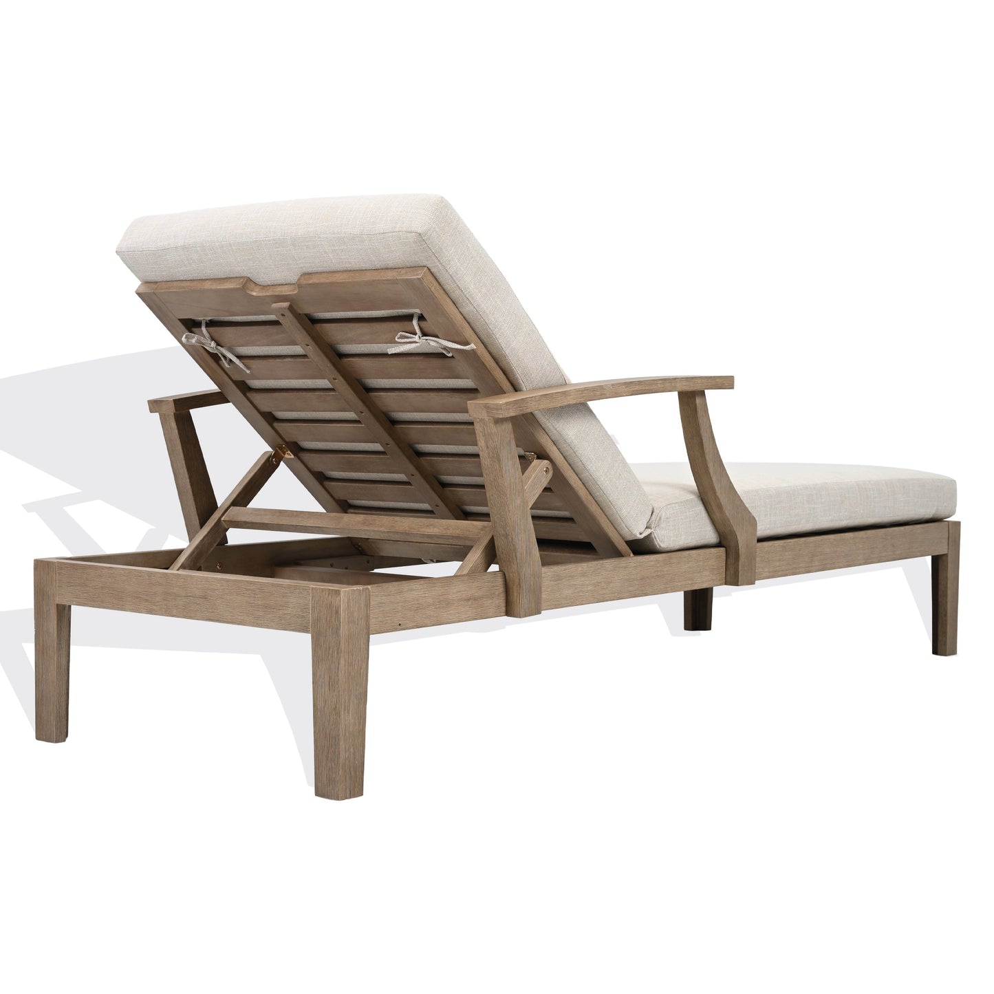 Martinique Wood Patio Chaise Lounge