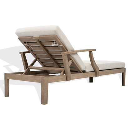 Martinique Wood Patio Chaise Lounge