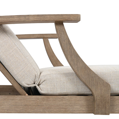Martinique Wood Patio Chaise Lounge