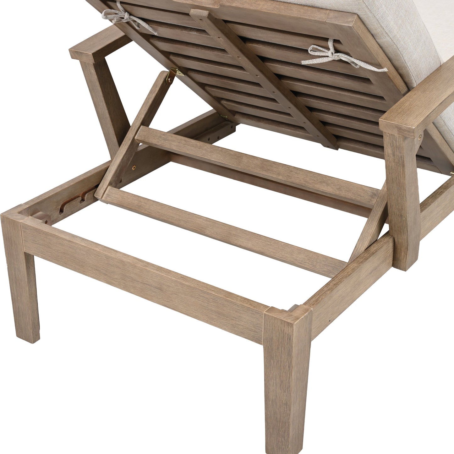 Martinique Wood Patio Chaise Lounge