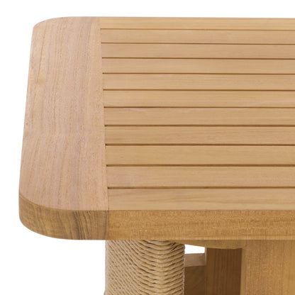 Skipper Teak And Hyacinth Outdoor Coffee Table