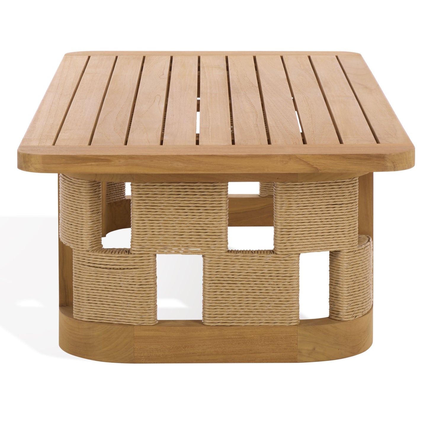 Skipper Teak And Hyacinth Outdoor Coffee Table