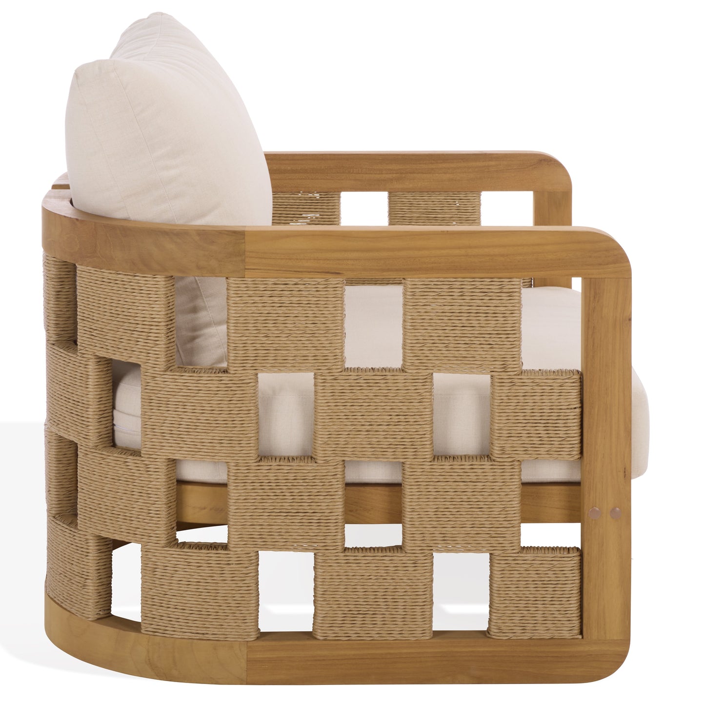 Skipper Teak And Hyacinth Patio Chair