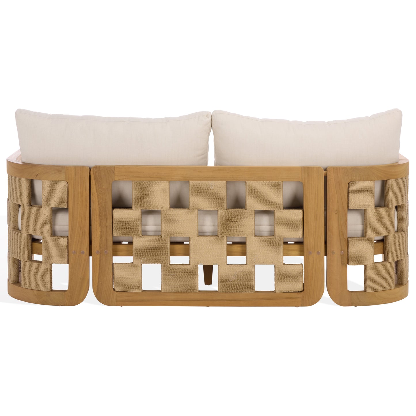 Skipper Teak And Hyacinth Patio Sofa