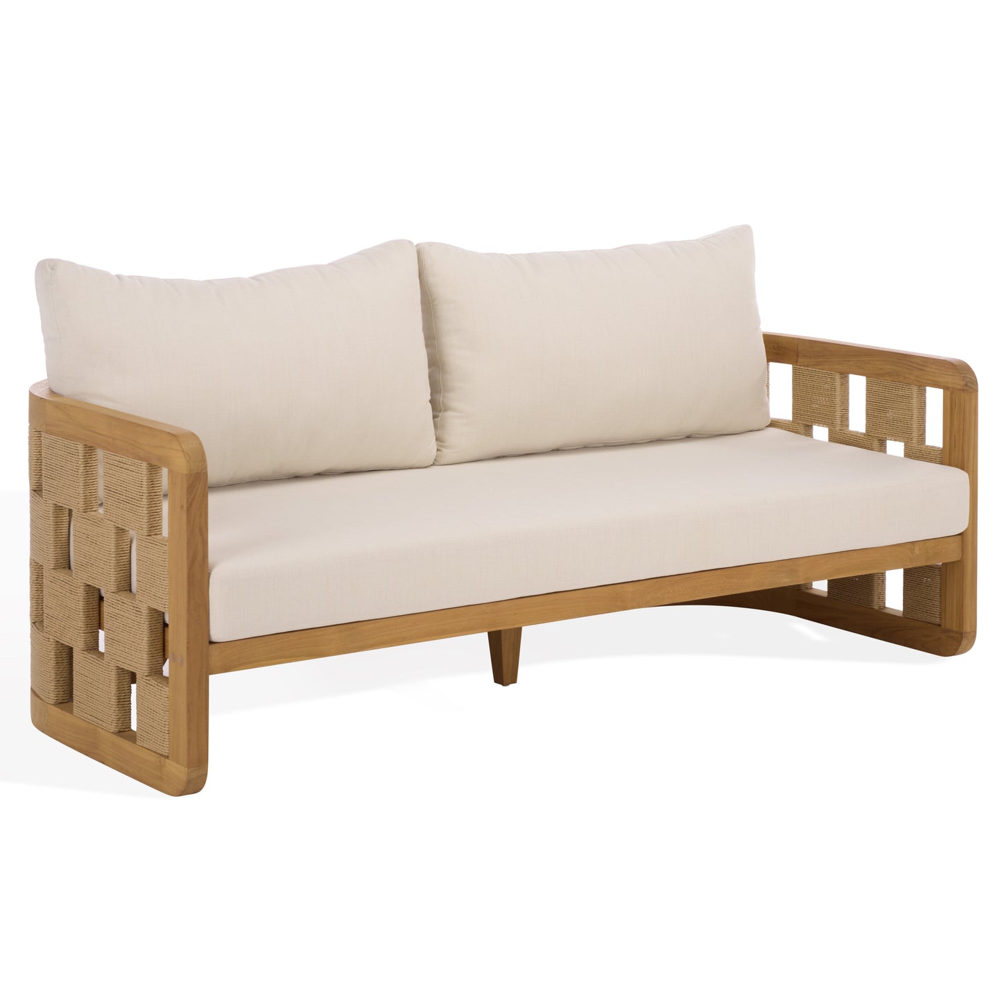Skipper Teak And Hyacinth Patio Sofa