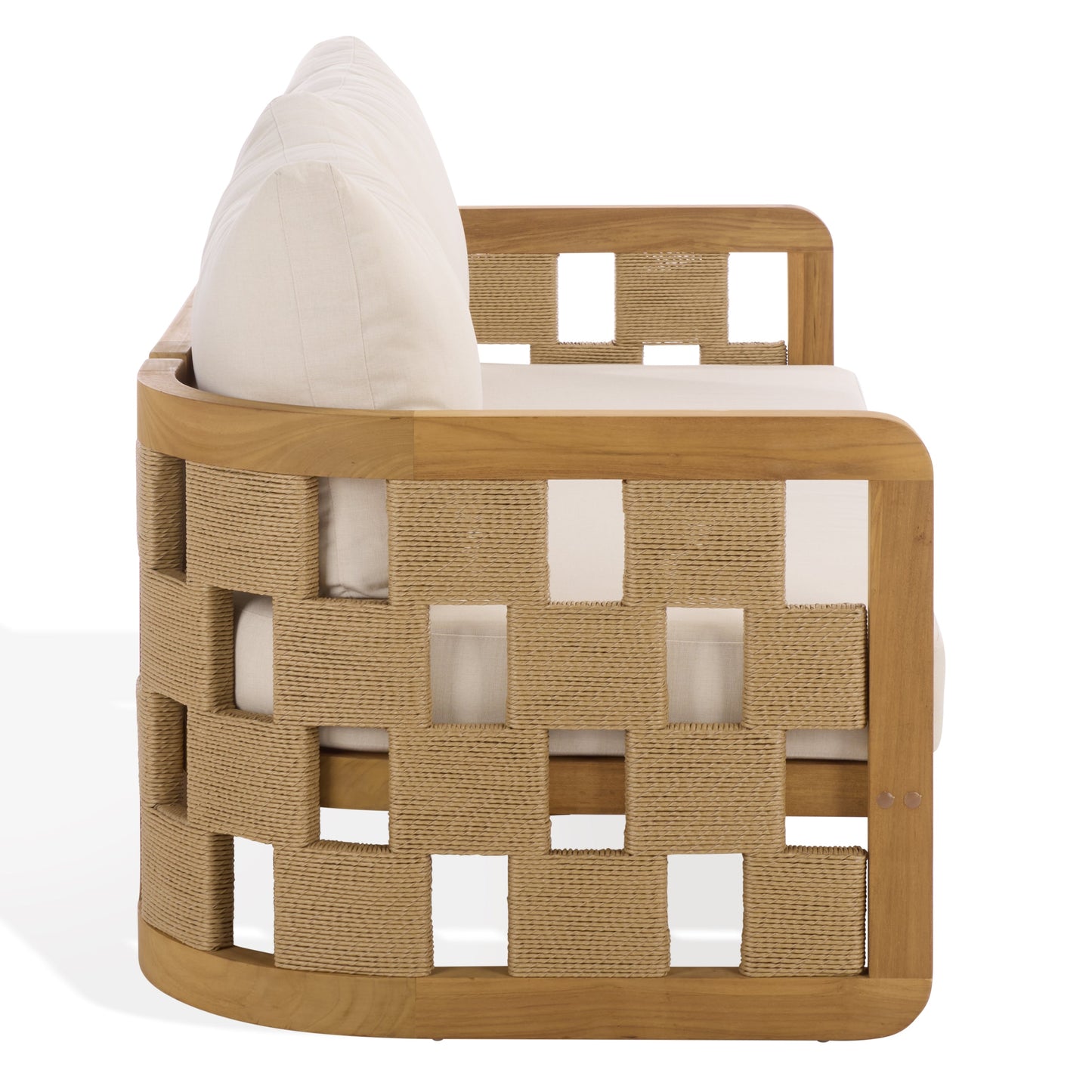 Skipper Teak And Hyacinth Patio Sofa