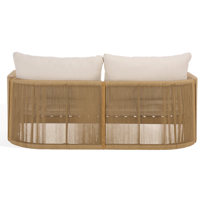 Gale Teak And Hyacinth Patio Sofa