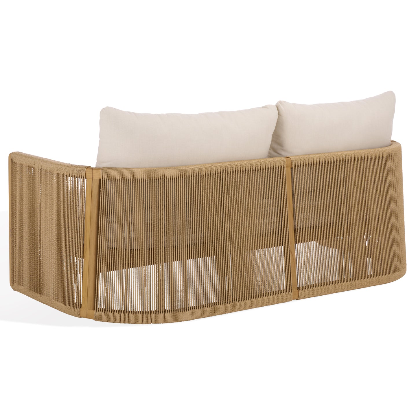 Gale Teak And Hyacinth Patio Sofa