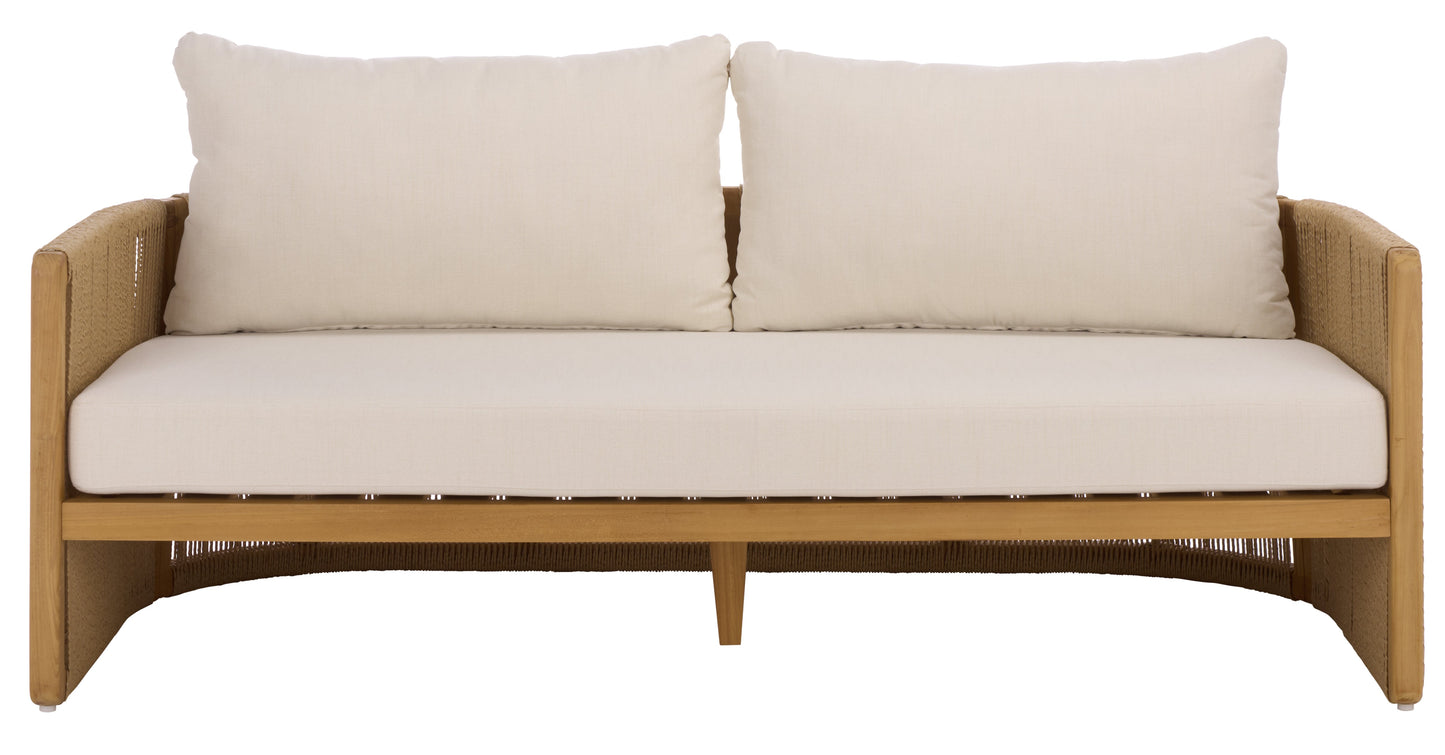 Gale Teak And Hyacinth Patio Sofa