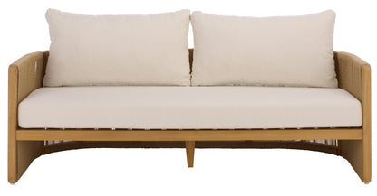 Gale Teak And Hyacinth Patio Sofa