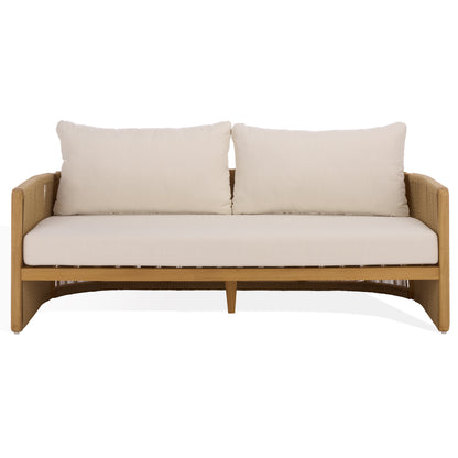 Gale Teak And Hyacinth Patio Sofa