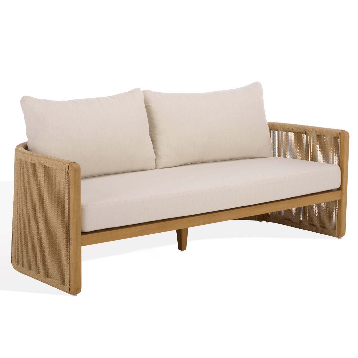 Gale Teak And Hyacinth Patio Sofa
