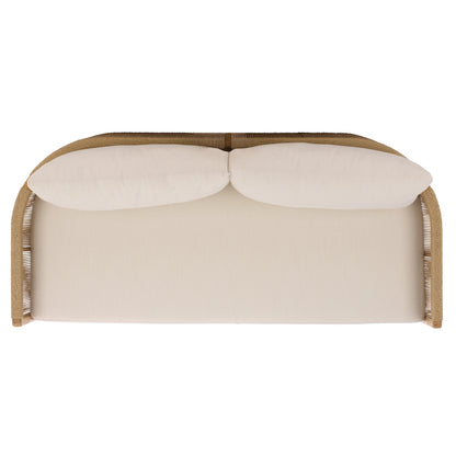 Gale Teak And Hyacinth Patio Sofa