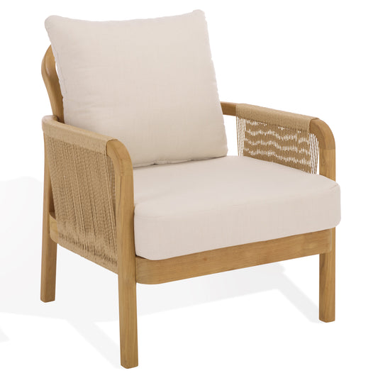 Rogers Teak And Hyacinth Patio Chair