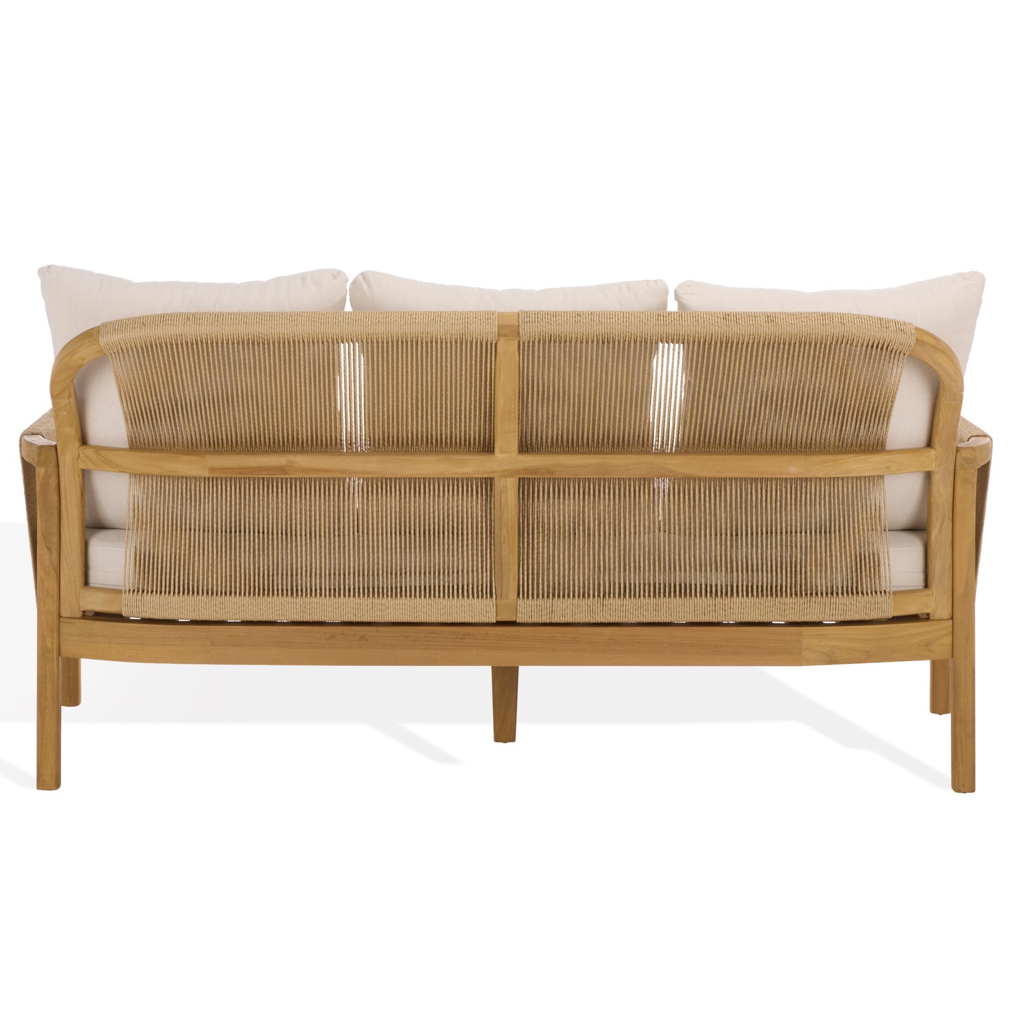 Rogers Teak And Hyacinth Patio Sofa