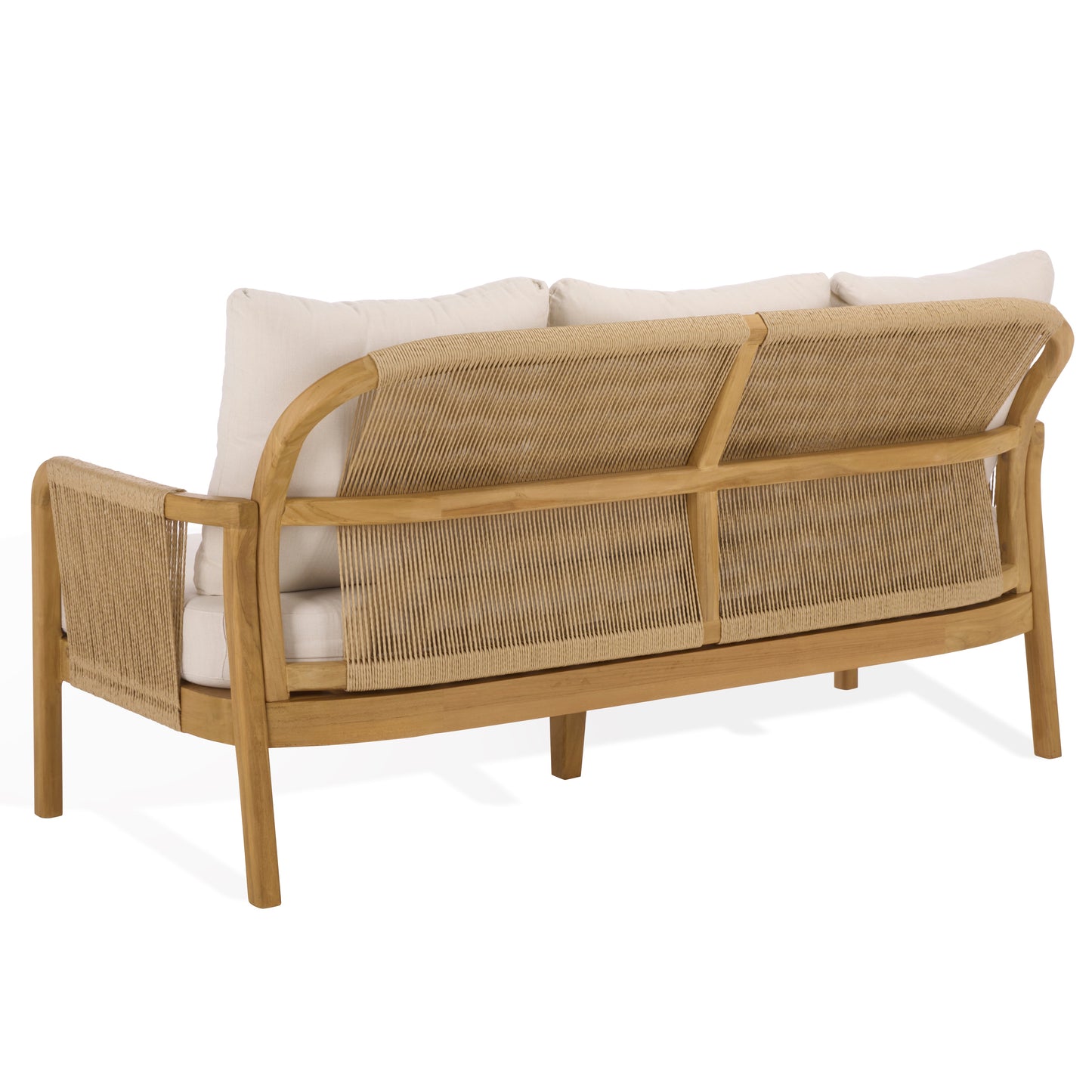 Rogers Teak And Hyacinth Patio Sofa