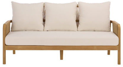 Rogers Teak And Hyacinth Patio Sofa