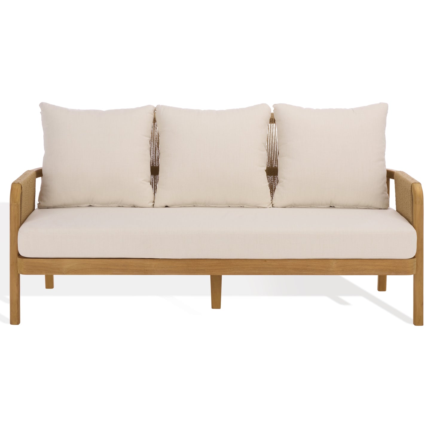 Rogers Teak And Hyacinth Patio Sofa